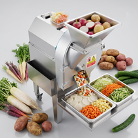 Machine à découper les légumes en julienne automatique en acier inoxydable pour cuisine commerciale et restaurant, pour fruits, oignons, pommes de terre, chips