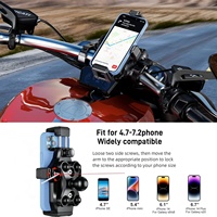 Stoßfeste Motorrad-Lenker-Handyhalterung mit Vibrationsdämpfern Diebstahlsichere Fahrrad-Handyhalterung mit Sicherheitsverriegelung