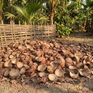 เปลือกมะพร้าวครึ่งซีกสีน้ำตาลธรรมชาติสำหรับงานฝีมือและการเกษตร - Product Image 3