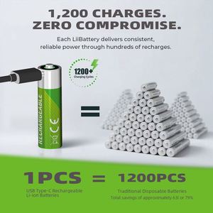 CITICITY Piles Populaires AA 14500 4-Pack 2000mAh 1.5V, Plus de 1500 Cycles, Article Très Demandé pour les Vendeurs de Jouets en E-commerce - Product Image 4