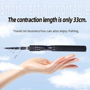 <span class=keywords><strong>Canne</strong></span> à pêche télescopique en <span class=keywords><strong>carbone</strong></span> FISHINGFANS Mini shrink 33cm, section courte portable, puissance moyenne, <span class=keywords><strong>canne</strong></span> à pêche <span class=keywords><strong>M</strong></span> - Product Image 6