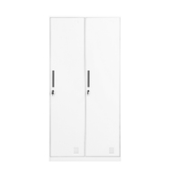 Casier en acier à double porte, design moderne, grande capacité, verrouillable, robuste et durable pour entrepôt et bureau à domicile