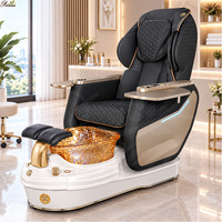 Kursi Spa Pedikur Pijat Shiatsu Seluruh Tubuh Desain Mewah Super Santai dengan Pompa Pembuangan