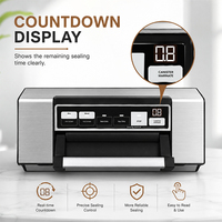 Scelleuse sous vide alimentaire automatique 95 kPa avec poignée de verrouillage, double étanchéité, panneau en acier inoxydable pour le stockage des aliments, fabricant OEM ODM