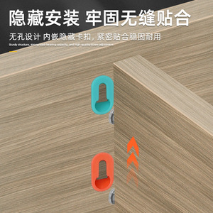 Conector Telescópico Flexible Shengshimingxin, Versión Azul de Plástico, Fácil Instalación para Soporte de Estantes de Muebles - Product Image 4