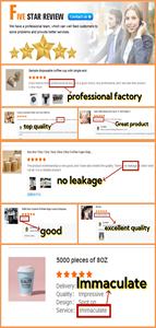 Ensemble de gobelets à café en papier biodégradable jetables de 8 oz, 12 oz et 16 oz avec couvercles, Vasos Para <span class=keywords><strong>Cafe</strong></span>, à emporter, gobelets à café en papier - Product Image 5