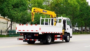 Guindaste montado caminhão telescópico Isuzu 3Ton 4Ton 5Ton Guindaste móvel hidráulico do caminhão China Núcleo da caixa de engrenagens do motor Isuzu - Product Image 4