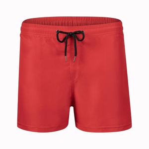 Short <span class=keywords><strong>de</strong></span> bain décontracté pour homme, couleur unie, quatre points, avec <span class=keywords><strong>ceinture</strong></span>, poche zippée et doublure en mesh - Product Image 5