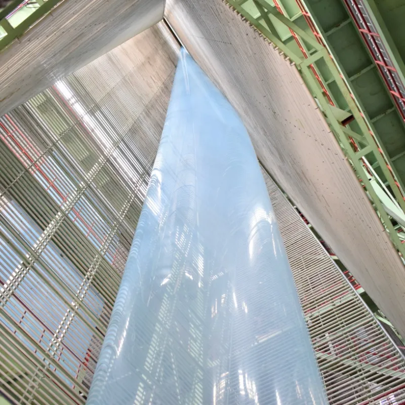 เครื่องเป่าฟิล์มเรือนกระจก 3 ชั้น 12 เมตร เครื่องอัดรีดพลาสติก เครื่องทําฟิล์ม เครื่องอัดรีดฟิล์มเกษตร