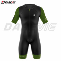 Combinaison de triathlon Darevie personnalisée en gros, style professionnel, respirante, légère, rembourrage en mousse 3D, anti-UV, pour hommes