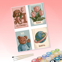 Kits de peinture par numéros DIY personnalisables, ensemble de peinture à l'huile non personnalisé pour adultes, enfants et débutants, livraison directe