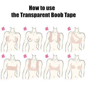 Bande de levage de sein transparente Sexy pour femmes imperméable à l'eau Invisible clair Boobtape pour push-up Transparent Body Boob Cover - Product Image 5