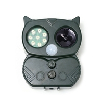 Répulsif Solaire pour Oiseaux et Rongeurs avec Capteur Infrarouge/Lumière Stroboscopique - Étanche, Fonctionnement Automatique Nocturne pour Rats/Cerfs/Renards - Dissuasion Extérieure