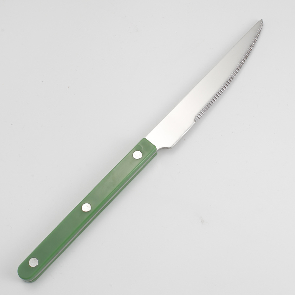 Couteau de table vert