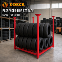 Étagère métallique de stockage détachable et empilable pour pneus, robuste, pour entrepôt, directement de l'usine