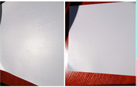 Film holographique à texture cuir, transparent, en PVC, auto-adhésif, pour laminage à froid