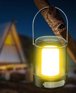 โคมไฟตั้งแคมป์ขนาดเล็กแบบพกพาโคมไฟ LED โคมไฟฉุกเฉิน USB ชาร์จไฟได้โคมไฟกลางแจ้ง LED แขวนตั้งแคมป์ย้อนยุค - Product Image 2