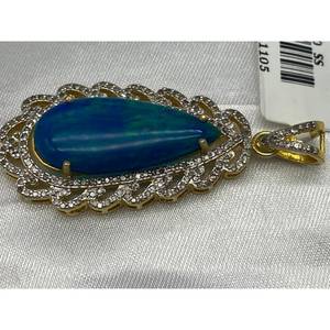 Nuevo Colgante de Ópalo Negro de Lujo Más Vendido, Plata de Ley 925, Regalo para Fiestas, Bodas, Compromisos, Ceremonias Religiosas y Eventos - Product Image 5