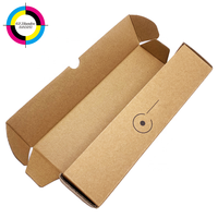 Vente flash - Boîte longue en carton ondulé en papier kraft écologique fabriqué à partir de matériaux recyclés |   Emballage robuste imprimé avec logo personnalisé, aseptique