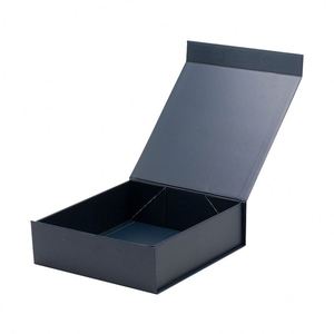 Caja de Regalo Rígida Plegable Azul Marino de Lujo con Cinta, Disponible al por Mayor con MOQ Bajo - Product Image 4