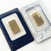 Barres de cuivre plaqué or non magnétiques de 5g, 31g, 50g, lingots d'argent et d'or, pièces de monnaie en laiton à séries différentes, mascotte publicitaire offset