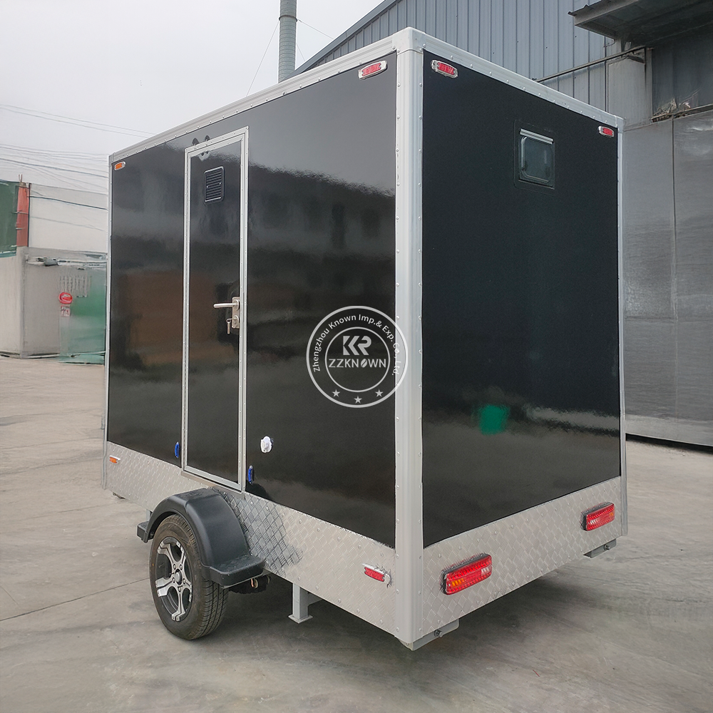 Portable Toilet Workshop Warehouse Hire VIP 2 Station Luxury Mobile Trailer Toilet High-End Luxury Restroom