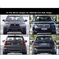 Kit Carrosserie Complet SJC Auto pour BMW X5 E70 2008-2013, Amélioration Style G05 X5 F95 X5M 2024, Accessoires Style M-Tech pour Kit Carrosserie BMW