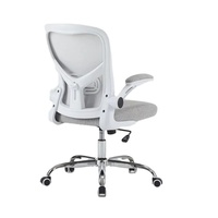 Chaise de bureau ergonomique moderne Chaise de direction Chaise en maille avec appui-tête pivotant réglable Base en métal en acier Matériau PP PU
