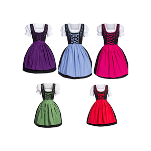 Costumi del vestito operato dal partito della cameriera della germania dell'oktoberfest della donna adulta HPC-6017 - Product Image 6