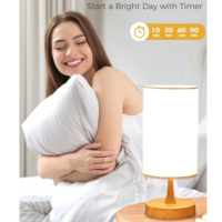 Lampu Meja LED Modern Berkualitas Tinggi Laris Manis untuk Membantu Tidur, Lampu Terapi LED 1000LUX 3 Suhu Warna dengan Timer, Lampu SAD