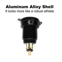 Chargeur double à succès compatible QC3.0 5V/3A 9V/2A 12V/1.5A en alliage d'aluminium pour moto, bateau, golf, camping-car 12-24V