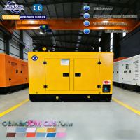 Générateurs diesel super silencieux 50KVA 80KVA 100KVA 120KVA 150KVA 200KVA à faible bruit, monophasés et triphasés