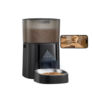 เครื่องให้อาหารสุนัขแบบคู่พร้อมกล้องควบคุมผ่านแอปพลิเคชั่นแบบอัจฉริยะผ่าน WiFi 6L - Product Image 1