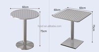 Chaises empilées en acier inoxydable tube d'aluminium tables de restaurant de plage et chaises de mariage chaises de loisirs de cour de balcon extérieur