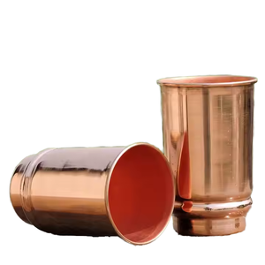 Vasos de Vino Reutilizables Transparentes de 16 oz con Logotipo Personalizado, Tapas de Cobre y Pajita para Vino, Té Boba y Refrescos, por HF CRAFTS - Product Image 1