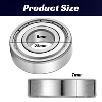 Offre Spéciale – Roulement à billes 608 ZZ 8x22x7mm – Durable et Économique – Quantité en gros disponible pour projets de bricolage et pièces de rechange