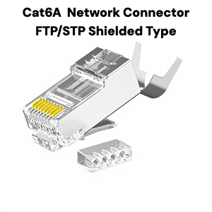 Connecteur RJ45 blindé Cat6a 8P8C pour câble Ethernet, assemblage de câble réseau étanche - Product Image 1