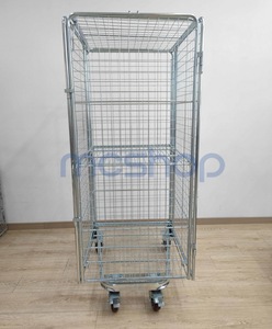 Lạnh chuỗi doanh thu di chuyển thép cuộn <span class=keywords><strong>container</strong></span> giỏ hàng với có thể khóa Heavy Duty ESD bánh xe Cargo & Thiết bị lưu trữ - Product Image 3