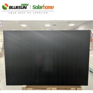 Bluesun Rotterdam Warehouse 450W Panel solar Europa Topcon Paneles solares bifaciales Todos los paneles solares negros - Product Image 5
