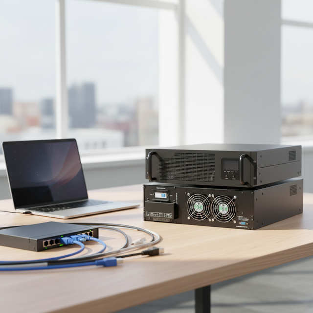 HPR11 Series 10KVA Single Phase Online Networking LiFePO4 UPS with Intelligent BMS System