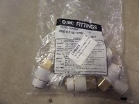 (5) Universal Elbow Fitting Kq2vf12-04s Kq2vf1204s Banyak 5 buah baru, asli, tersedia, dengan Garansi Satu Tahun.