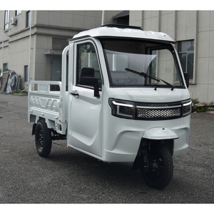 Entrepôt européen Volant Certificat COC EEC <span class=keywords><strong>Transport</strong></span> porte à porte Fret Tricycle <span class=keywords><strong>électrique</strong></span> <span class=keywords><strong>Remorque</strong></span> Cabine fermée - Product Image 1