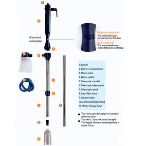 Krachtige Aquarium Elektrische Aquarium Zand Wasmachine Vacuüm - Product Image 4