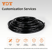 Envoltura Espiral de Plástico PE Blanca para Cables, Protector de Cables Divididos y Manguera Aislante para Agrupar Cables
