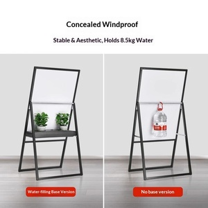 Zhiguang – Présentoir publicitaire sur pied en métal, style Art Déco, avec guides de cartes assemblés pour affiches, idéal pour les cafés - Product Image 2