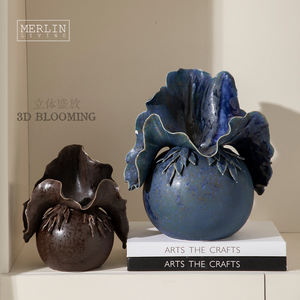 Vaso in Ceramica Artigianale Merlin Living Vaso Nordico Decorazione in Ceramica per la <span class=keywords><strong>Casa</strong></span> Prodotto dalla Fabbrica di Ceramiche di Chaozhou - Product Image 1