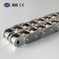 Chaîne à plaques latérales droites à double brin ANSI Standard 40-2 pour transmission de puissance de machines agricoles