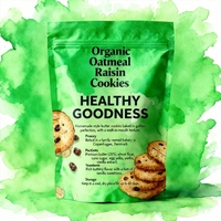 Emballage en plastique PET Doypack personnalisé pour biscuits, fruits et légumes déshydratés, collations, biscuits à l'avoine, résistant à l'humidité