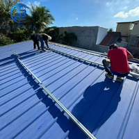 Système de montage de panneau solaire étanche à l'eau Zn-Mg-Al et support photovoltaïque en alliage d'aluminium pour toit plat/incliné