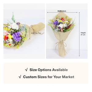 Centre <span class=keywords><strong>de</strong></span> table esthétique <span class=keywords><strong>de</strong></span> luxe en fleurs séchées pour la décoration intérieure, arrangement floral tropical moderne - Product Image 2